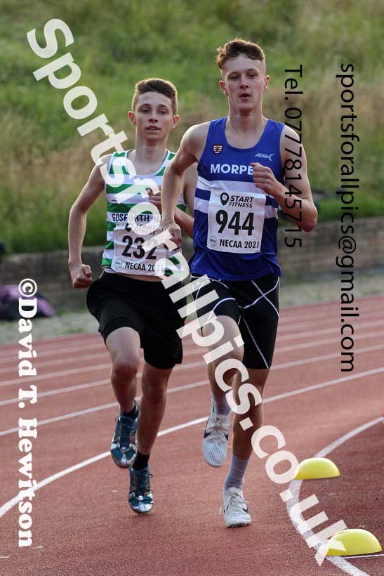 1500 metres, 2021 North East Grand Prix 5, Monkton, Wednesday, July 21st. Photo: David T. Hewitson/Sports for All Pics